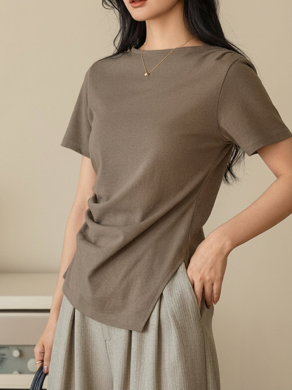 Asymmetric Drape Top