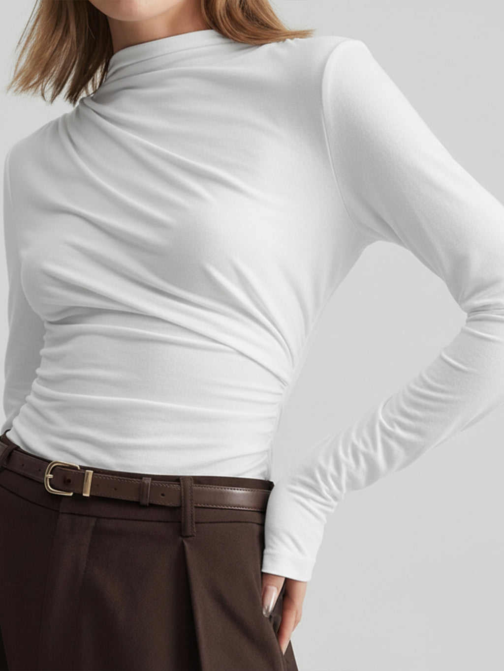 Sculpt High-Neck Top