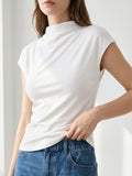 Relaxed High-Neck Top