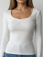Feminine Ruched Top