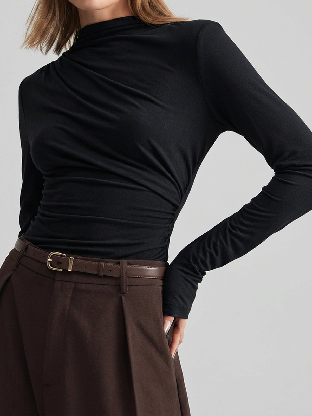 Sculpt High-Neck Top