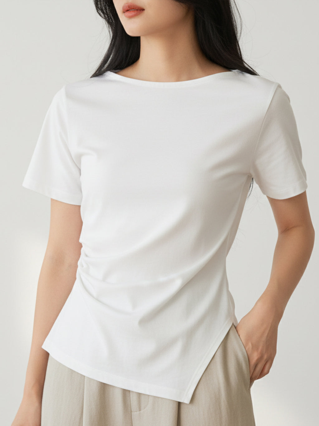 Asymmetric Drape Top