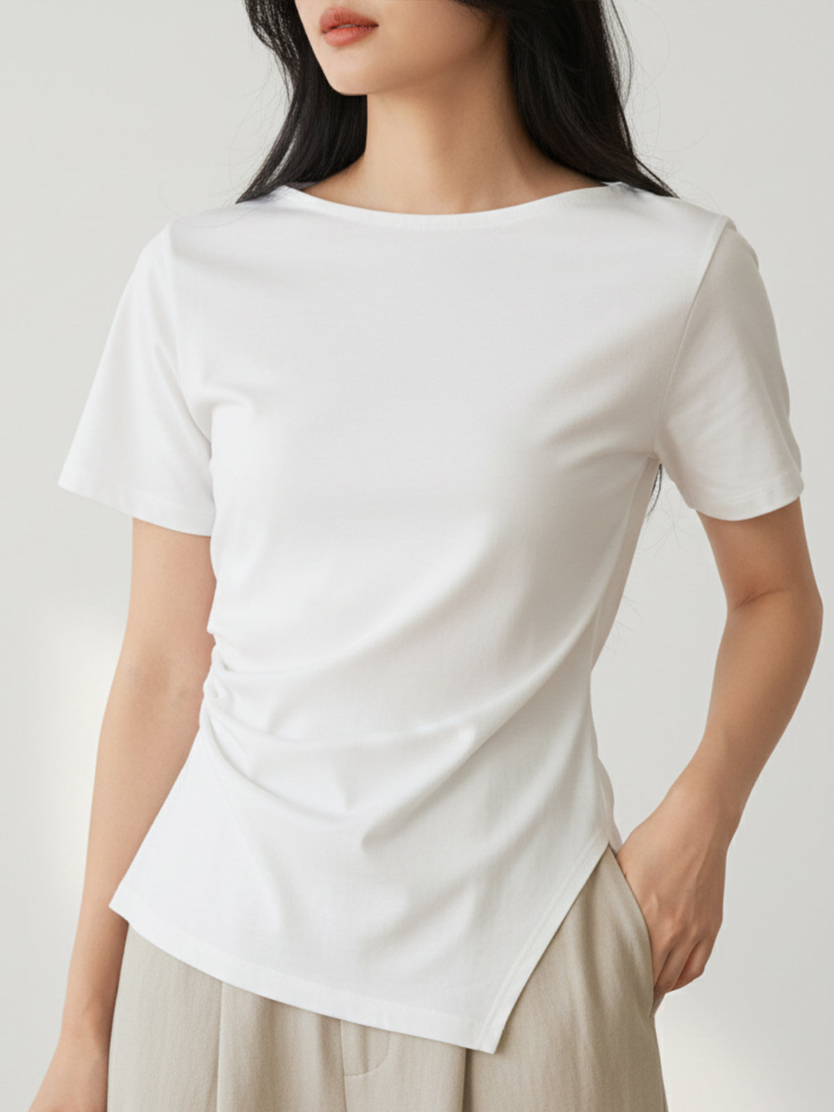 Asymmetric Drape Top